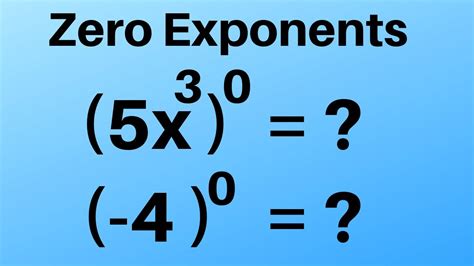 9^0|What to do when the exponent is zero